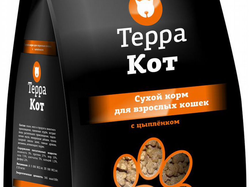 Сухой корм Терра Кот для кошек 400 г