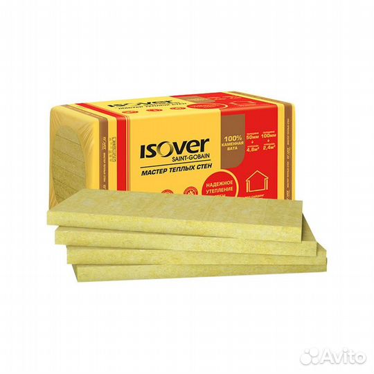Утеплитель isover Мастер Теплых Стен 1000х600х100