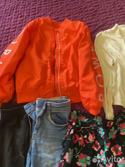 Одежда пакетом на девочку 128