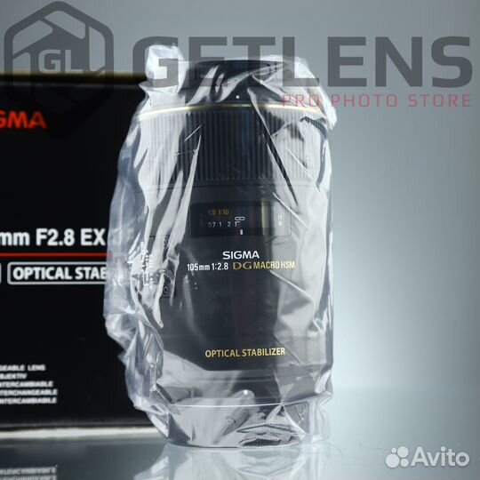 Sigma AF 105mm f/2.8 macro EX DG OS HSM (новый)