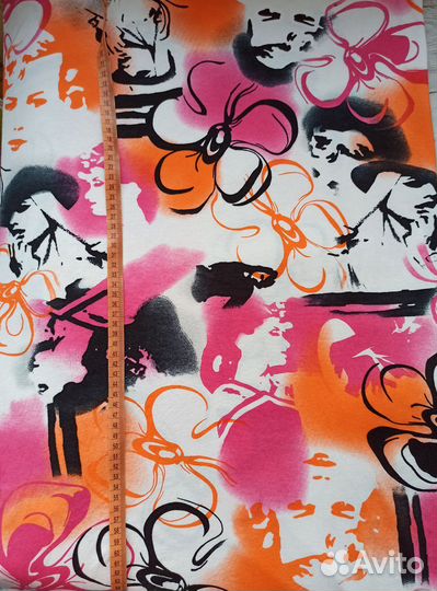 Отрезы тканей хлопок вискоза твид