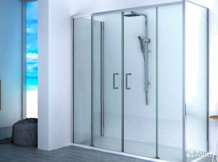 Душевая стеклянная перегородка