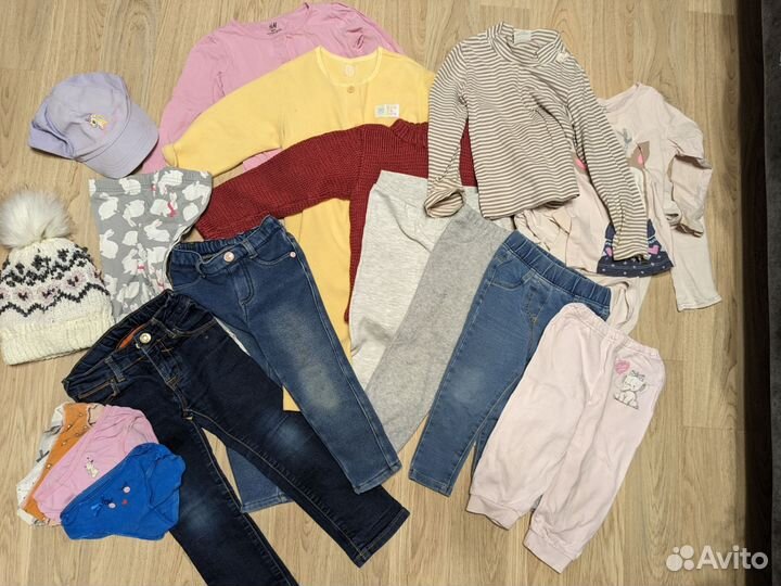 Вещи пакетом на девочку 80 86 92