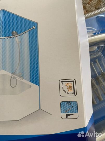 Штанга для шторки в ванную