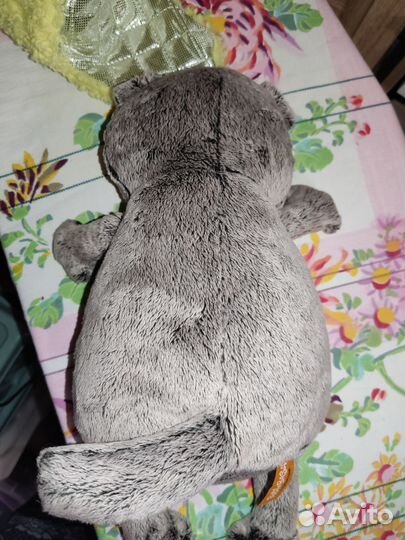 Кот Басик в шапке ушанке (25см)