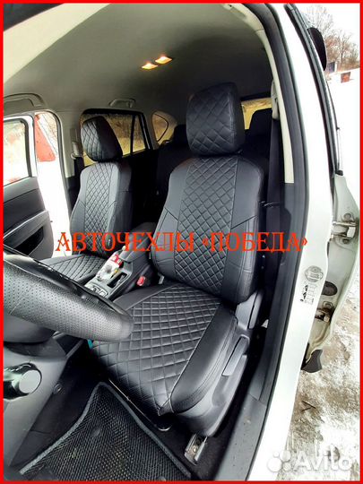 Чехлы Mazda CX-5 2 из экокожи чёрные Ромб