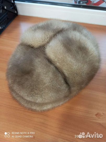 Мужская норковая кепка б/у