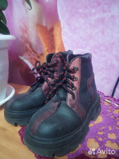 Ботинки весенние, Сапожки Зебра р.31