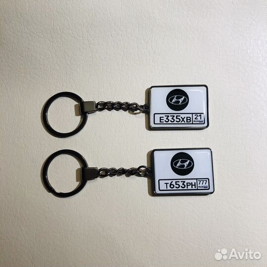 Брелок с госномером квадратный Мото и Авто