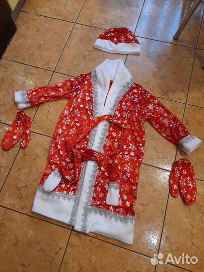 Костюм деда мороза детский