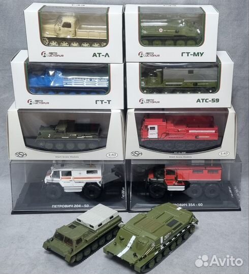 Модели советских и российских вездеходов 1/43