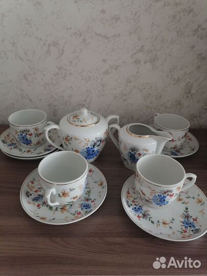 Сервиз чайный (часть) винтаж 1960г, Песочное