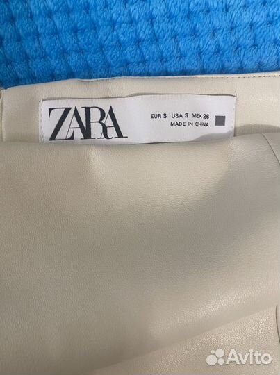 Кожаная юбка zara