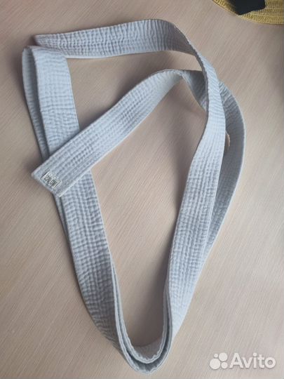 Белый пояс для кимоно