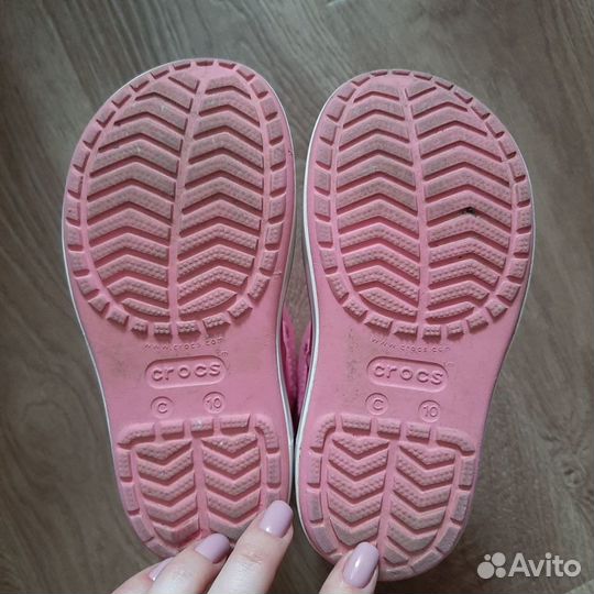 Сапоги Crocs детские розовые 27 размер (C10)