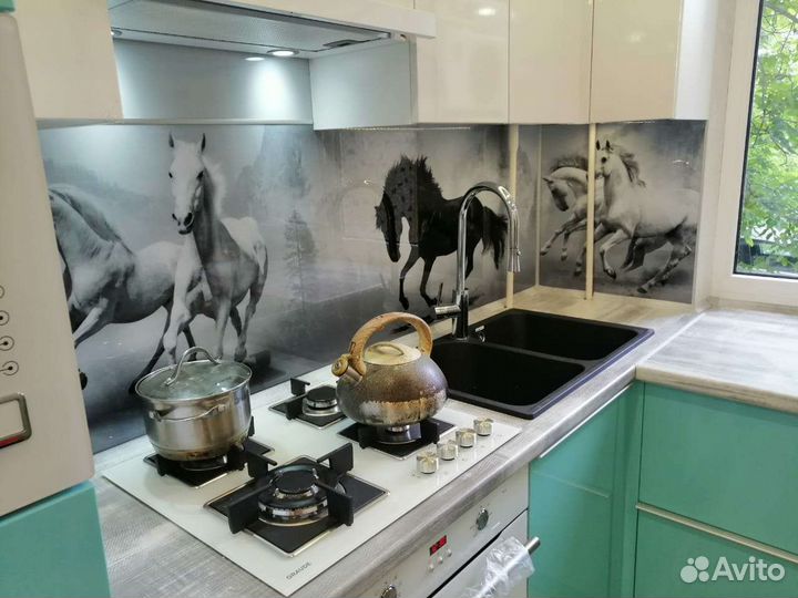 Кухонные фартуки мдф, стекло, пластик