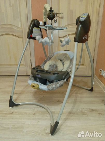 Детская качель качелька со столиком