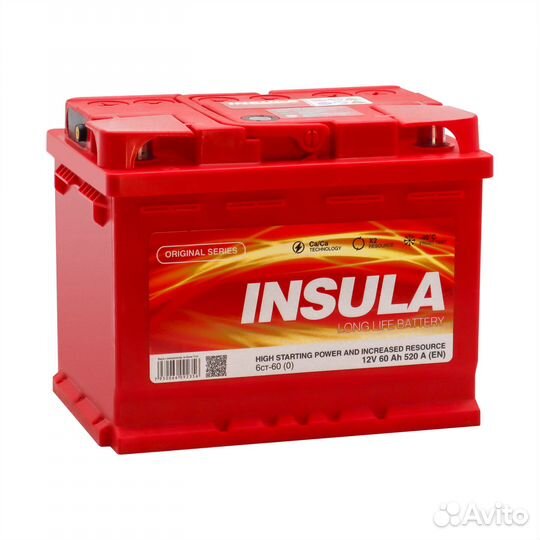 Аккумулятор 60 AH Insula
