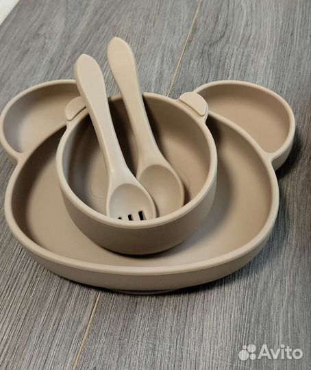 Набор детской силиконовой посуды