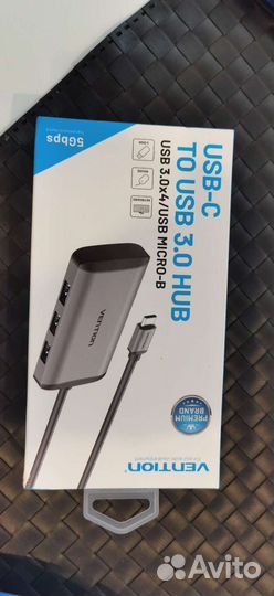 Хаб USB type c - 3 USB 3.0 + micro USB хаб
