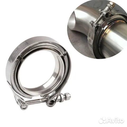 V-хомут с фланцами для выпускных систем