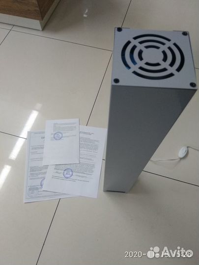 Рециркулятор заводской на 70 м2 закрытого типа