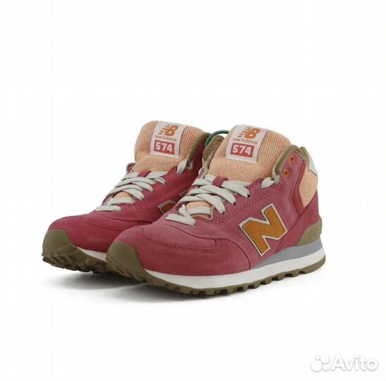 New Balance 574 Утеплённые (Pink Coral)