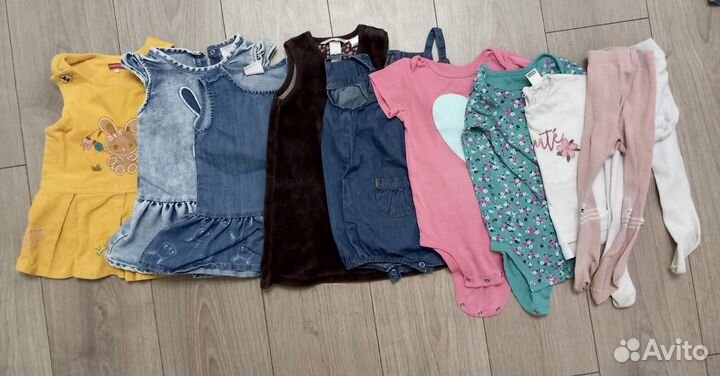 Вещи для девочки пакетом 86 см