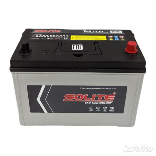 Аккумулятор Solite EFB T110 (90Ач, 870А)