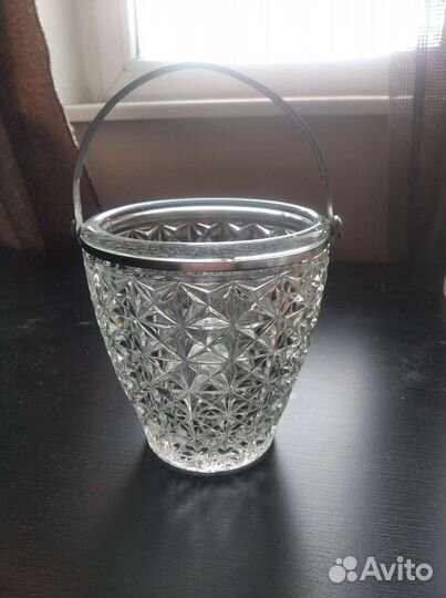 Конфетница СССР хрустальная