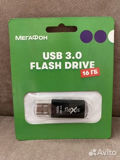 USB 3.0 flash drive 16 гб flexis новая
