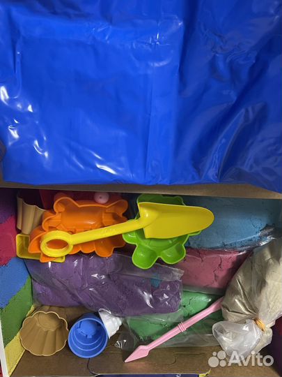 Кинетический песок с песочницей