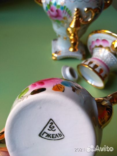 Самовар сувенирный Гжель, СССР, 80-е