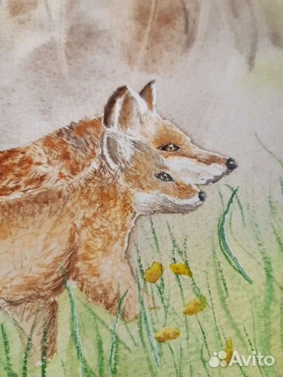 Картина лисы