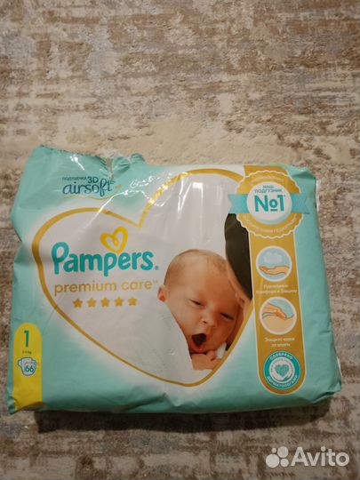 Подгузники Pampers Premium care 2-5 кг