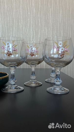 Бокалы (фужеры) богемия винтажные Германия