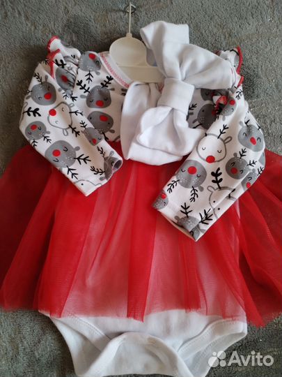 Платье боди для девочки 62 68