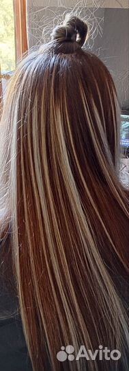 Наращивание цветных прядей