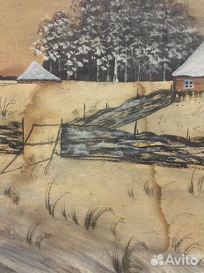 Картина А. Омячкин. 1912 год. 30х45