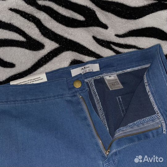 Голубые джинсы скинни (новые)