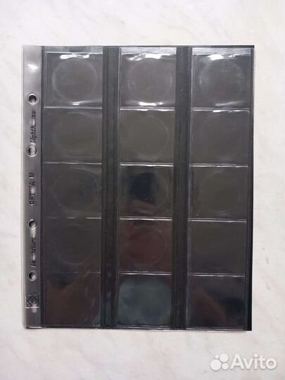 Лист для монет optima