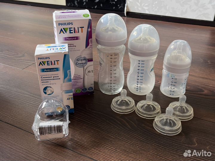 Бутылочки avent с сосками