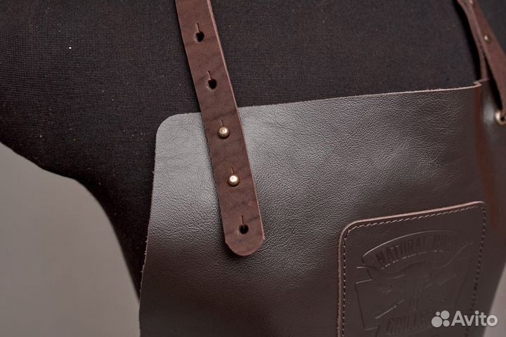 Гриль - фартук кожаный для барбекю