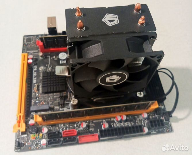 Комплект мать+проц 6 ядер 12 потоков+16Gb