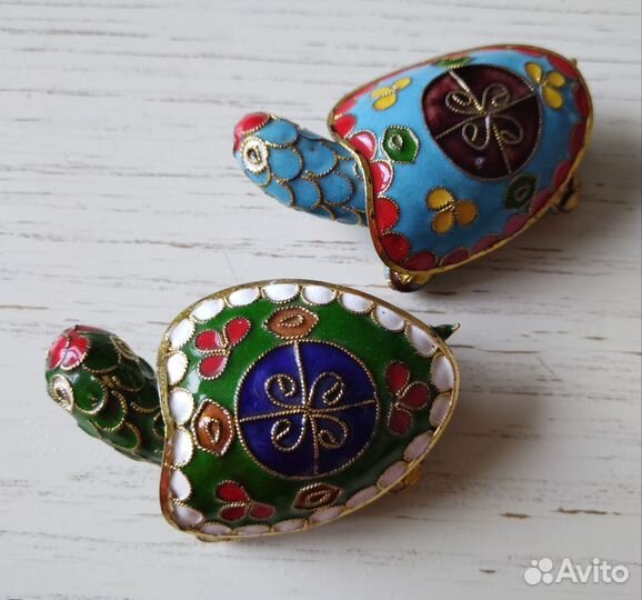 Черепаха -шкатулка Клуазоне