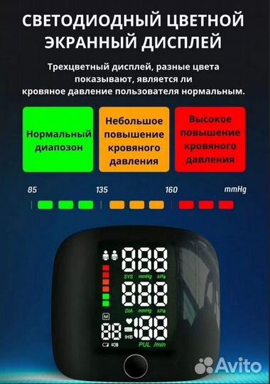 Новый Тонометр на Запястье Цифровой Автоматический