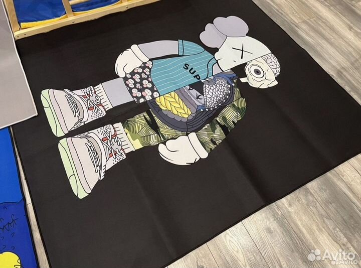 Два ковра Kaws безворсовые 160*180