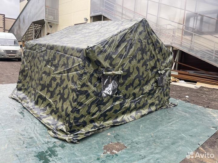 Палатка каркасная М-6 кмф ткань пвх