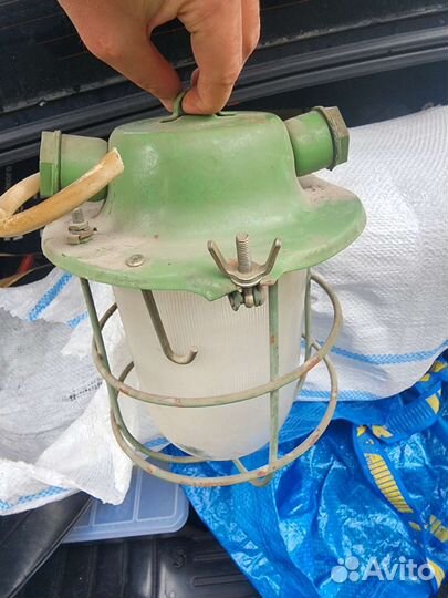 Светильник СССР водостойкий, уличный