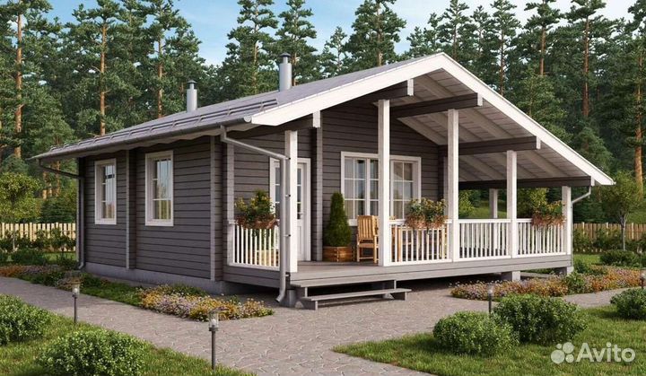 Строим дома под ключ из бруса, бревна